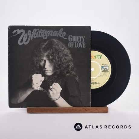 Whitesnake Guilty Of Love 7" Vinyl Record - Front Cover & Record