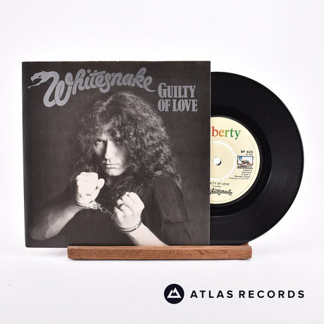 Whitesnake Guilty Of Love 7" Vinyl Record - Front Cover & Record