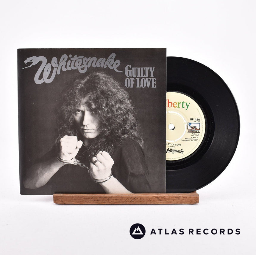 Whitesnake Guilty Of Love 7" Vinyl Record - Front Cover & Record
