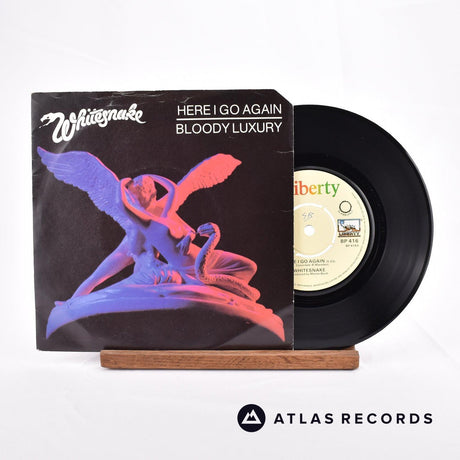 Whitesnake Here I Go Again 7" Vinyl Record - Front Cover & Record
