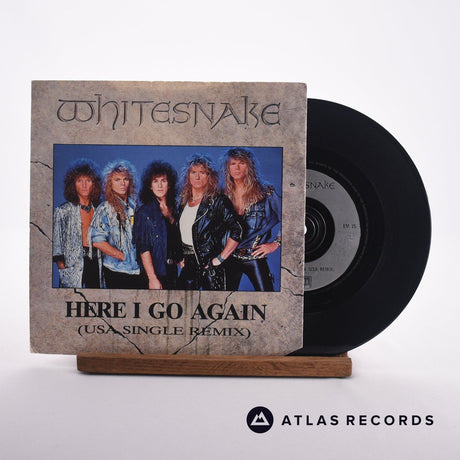 Whitesnake Here I Go Again 7" Vinyl Record - Front Cover & Record