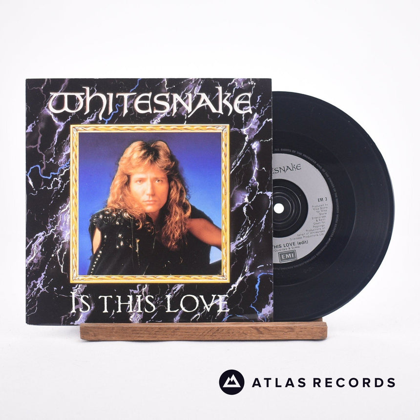 Whitesnake Is This Love 7" Vinyl Record - Front Cover & Record