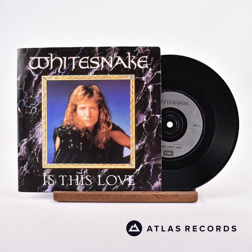 Whitesnake Is This Love 7" Vinyl Record - Front Cover & Record