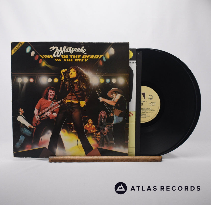 Whitesnake Live... In The Heart Of The City Double LP Vinyl Record - Front Cover & Record