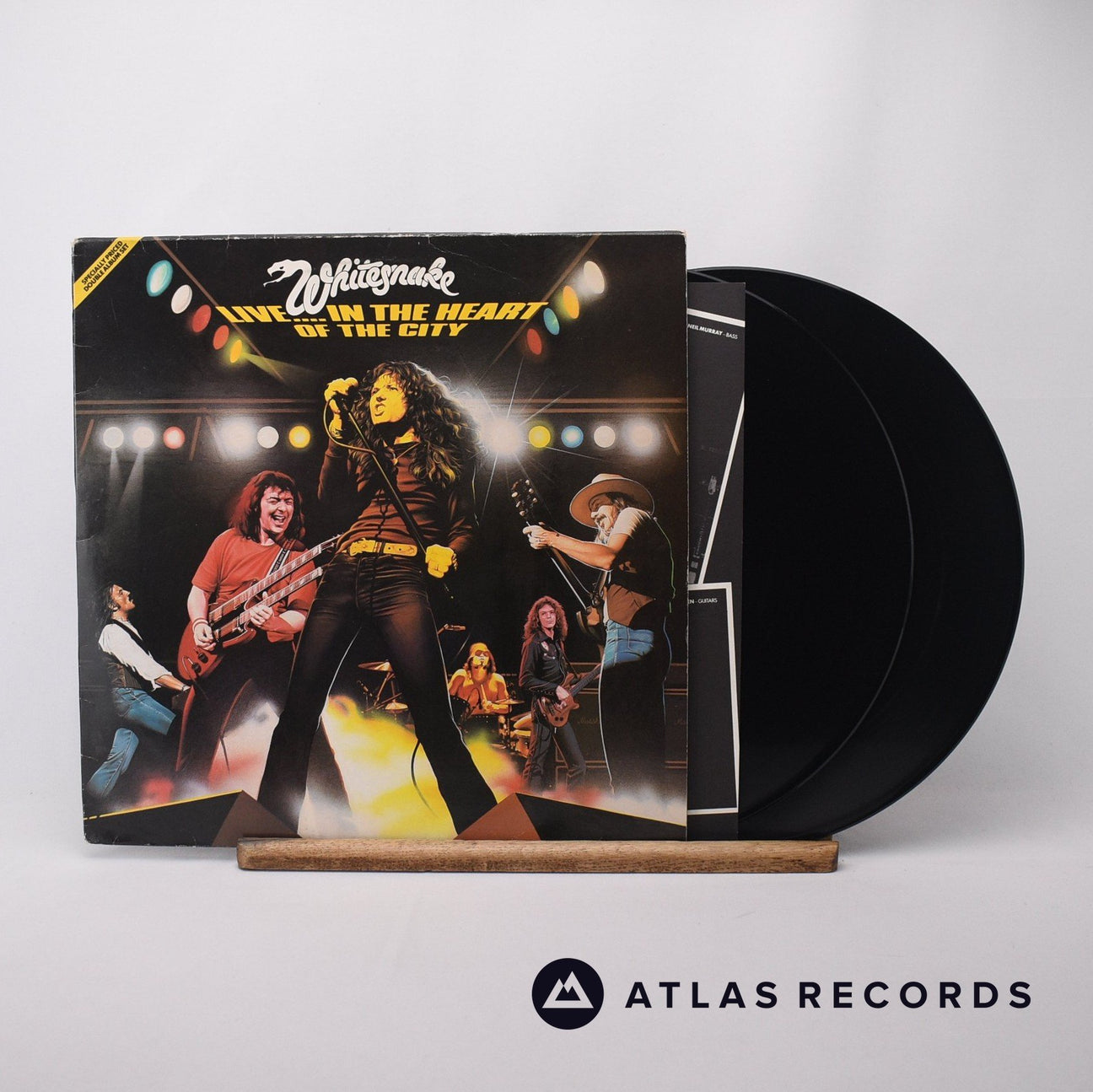 Whitesnake Live... In The Heart Of The City 2 x LP Vinyl Record - Front Cover & Record