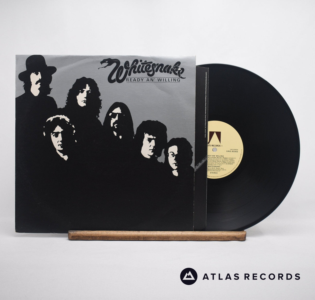 Whitesnake Ready An' Willing LP Vinyl Record - Front Cover & Record