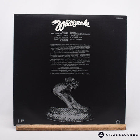 Whitesnake - Ready An' Willing - A-3 B-3 LP Vinyl Record - EX/EX