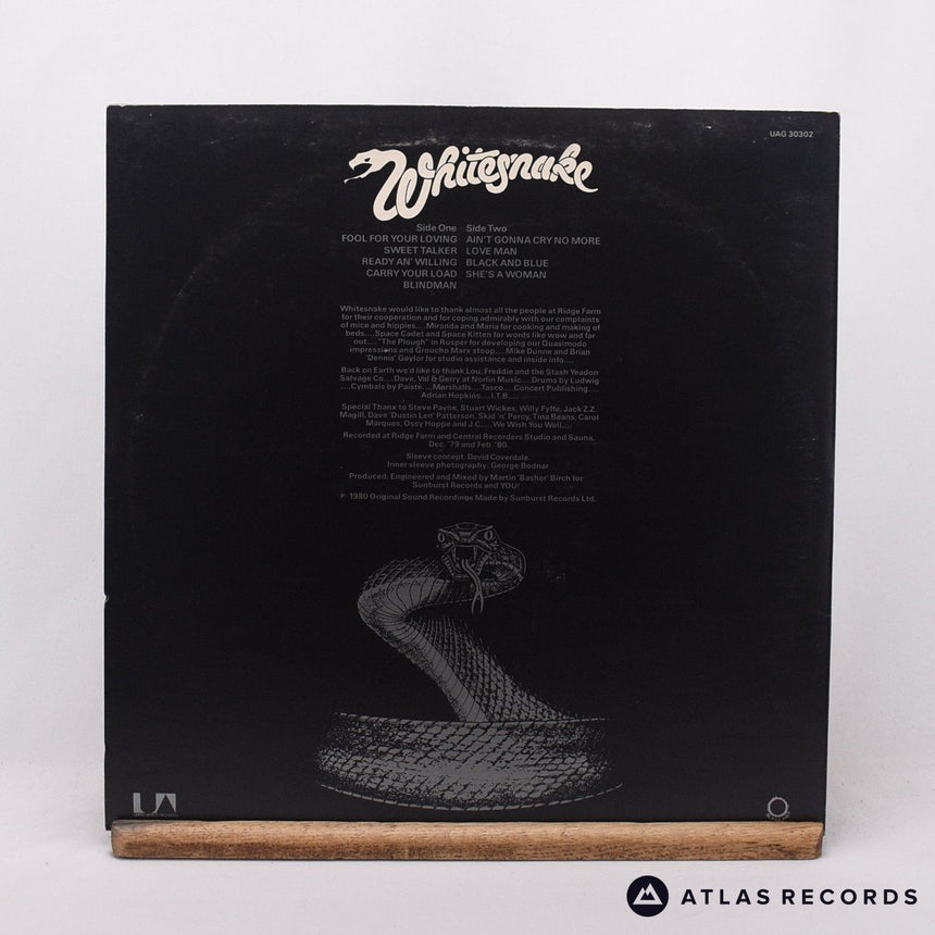Whitesnake - Ready An' Willing - A-3 B-3 LP Vinyl Record - VG+/EX