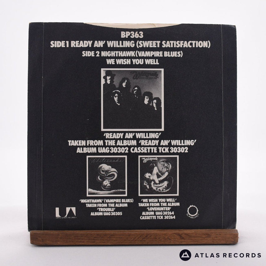 Whitesnake - Ready An' Willing - 7" EP Vinyl Record - VG+/EX
