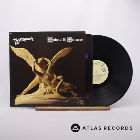 Whitesnake Saints & Sinners LP Vinyl Record - Front Cover & Record