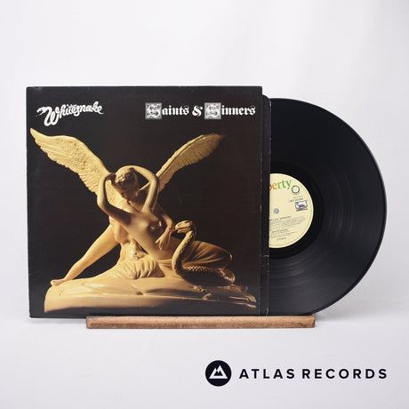 Whitesnake Saints & Sinners LP Vinyl Record - Front Cover & Record