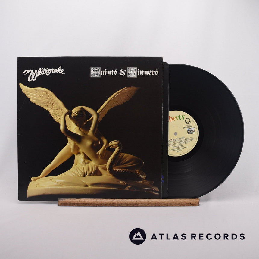 Whitesnake Saints & Sinners LP Vinyl Record - Front Cover & Record