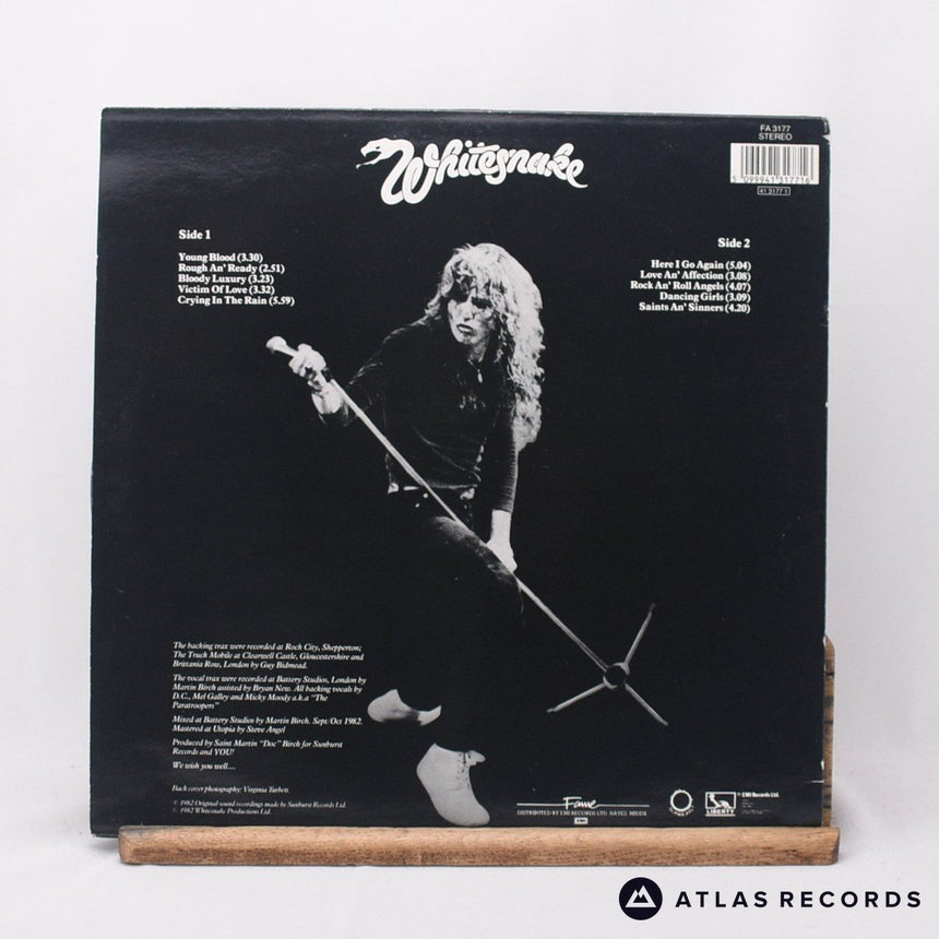 Whitesnake - Saints & Sinners - Reissue LP Vinyl Record - VG+/EX