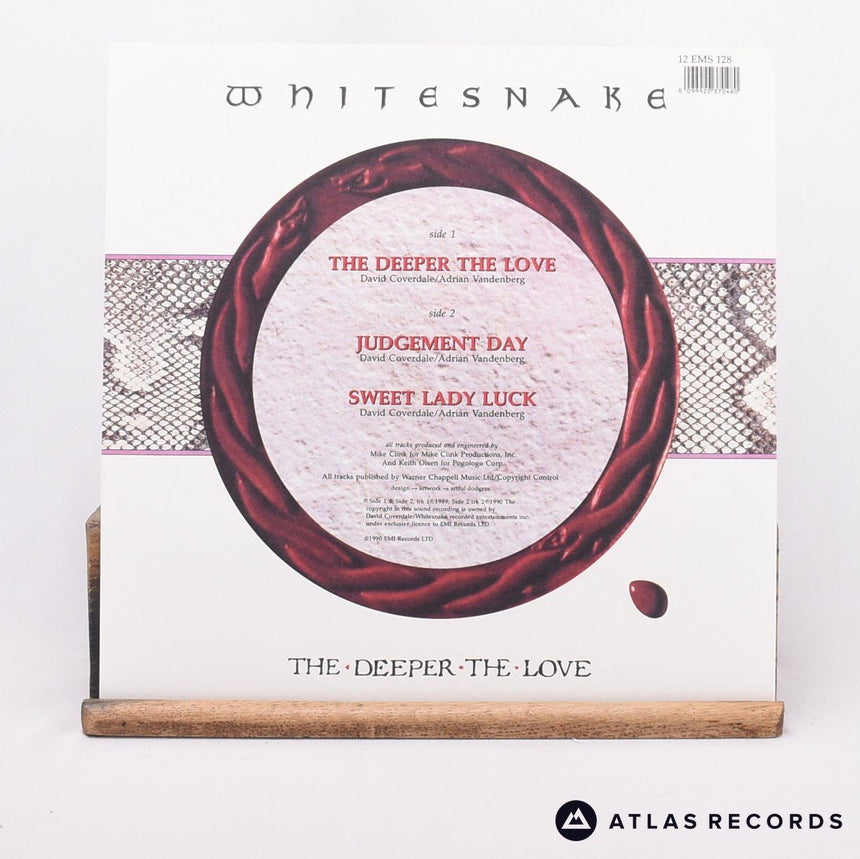 Whitesnake - The Deeper The Love - White Limited Edition 12" Vinyl Record - EX