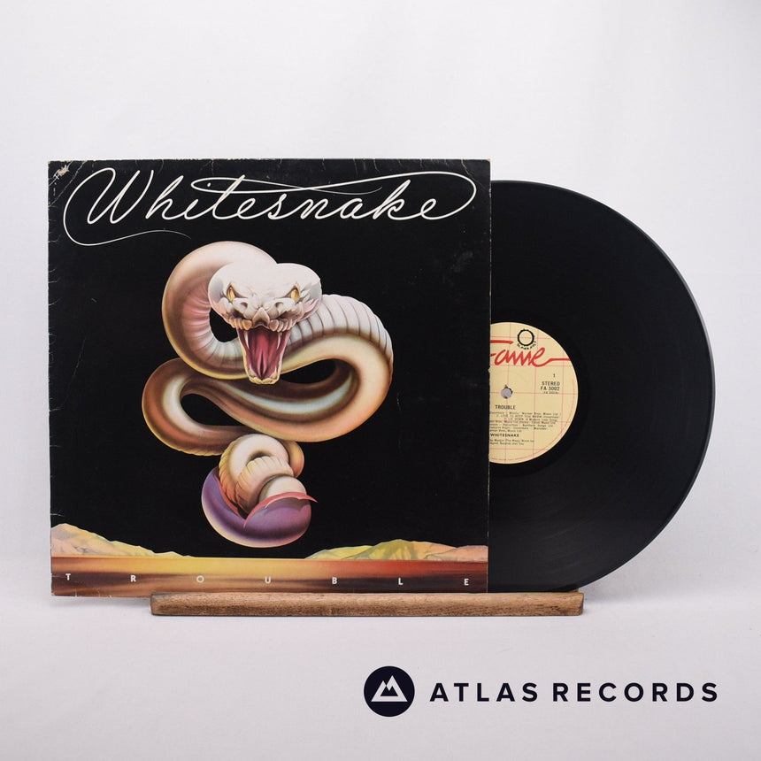 Whitesnake Trouble LP Vinyl Record - Front Cover & Record