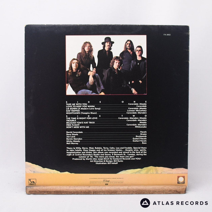 Whitesnake - Trouble - Reissue LP Vinyl Record - VG+/EX