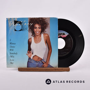 Whitney Houston I Wanna Dance With Somebody 7" Vinyl Record - Front Cover & Record