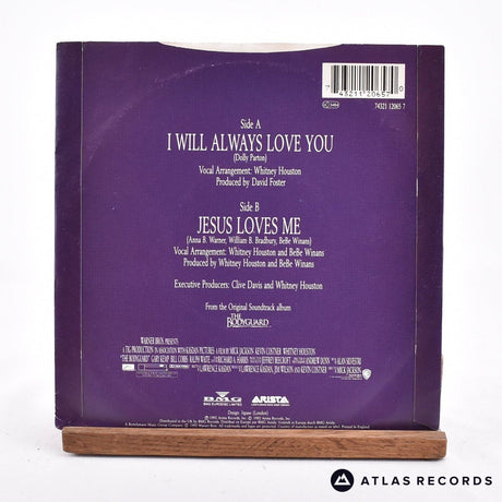 Whitney Houston - I Will Always Love You - 7" Vinyl Record - VG+/VG+