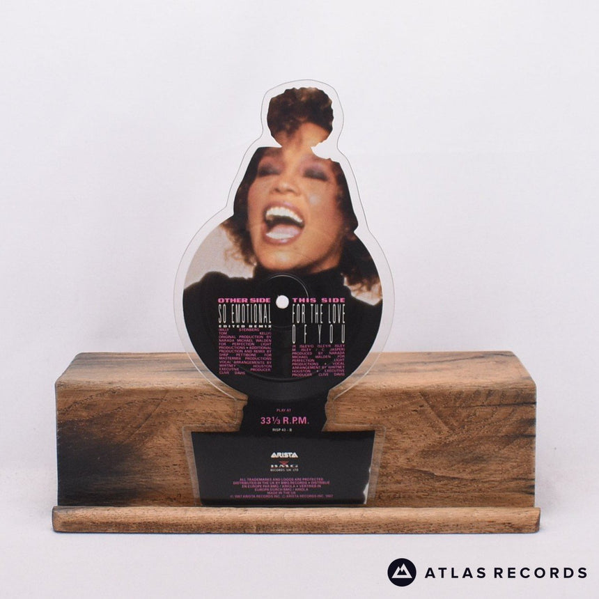 Whitney Houston - So Emotional - Picture Disc Plinth A B 5" Vinyl Record - EX