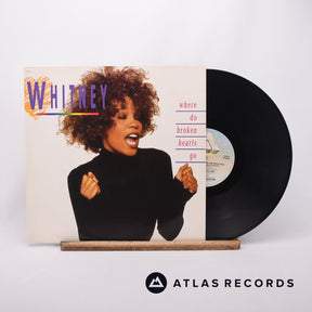 Whitney Houston Where Do Broken Hearts Go 12" Vinyl Record - Front Cover & Record