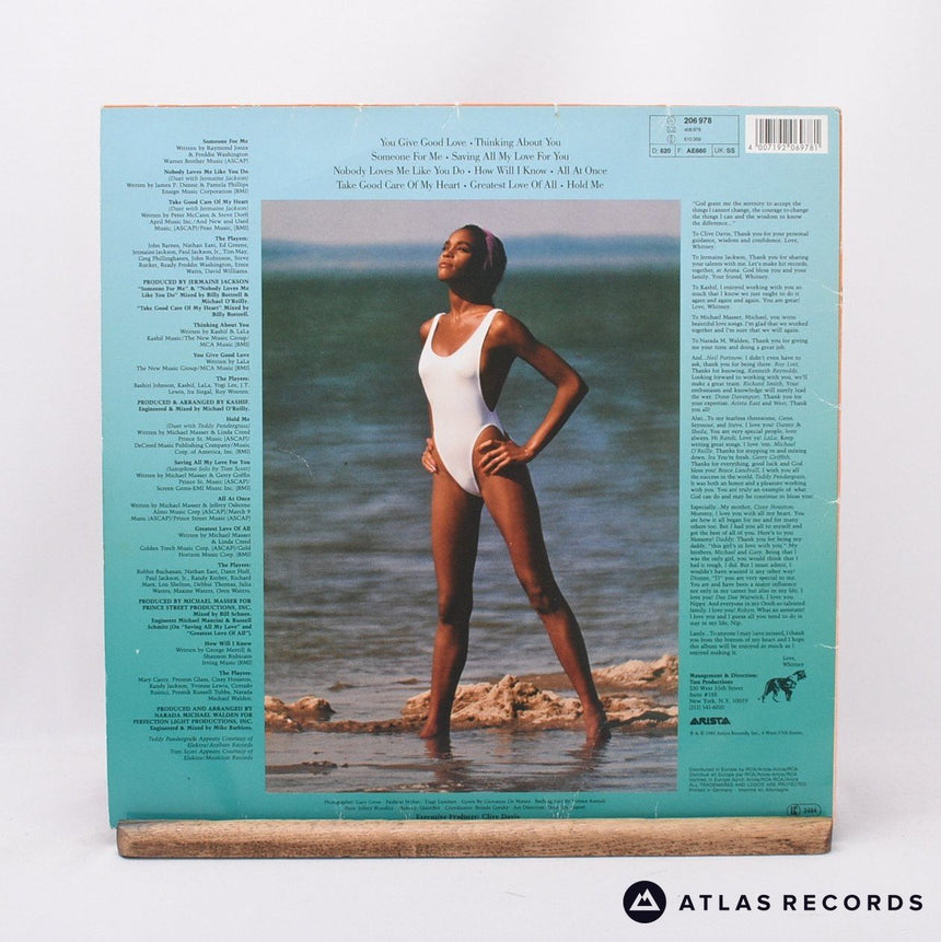 Whitney Houston - Whitney Houston - Reissue LP Vinyl Record - VG+/EX