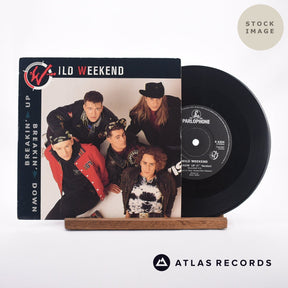 Wild Weekend Breakin' Up Breakin' Down 7" Vinyl Record - Sleeve & Record Side-By-Side