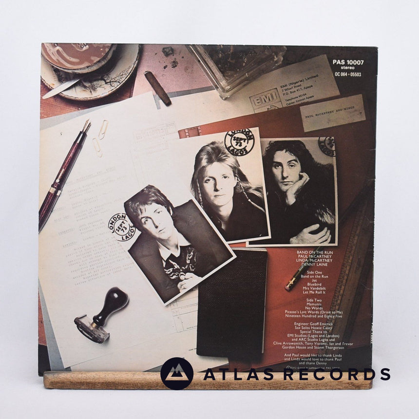 Wings - Band On The Run - Poster -2 -2 LP Vinyl Record - EX/EX