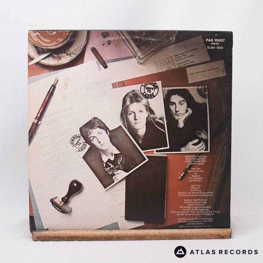 Wings - Band On The Run - Poster LP Vinyl Record - VG+/EX