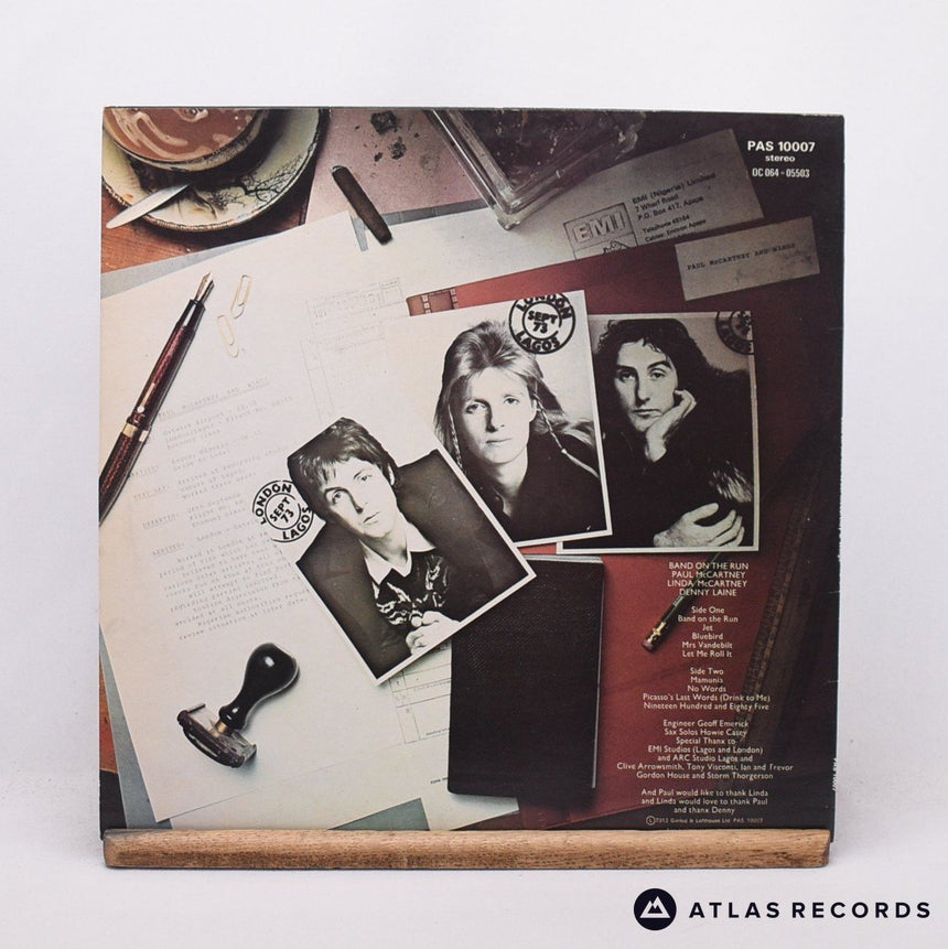 Wings - Band On The Run - Htm Poster Reissue LP Vinyl Record - EX/VG+