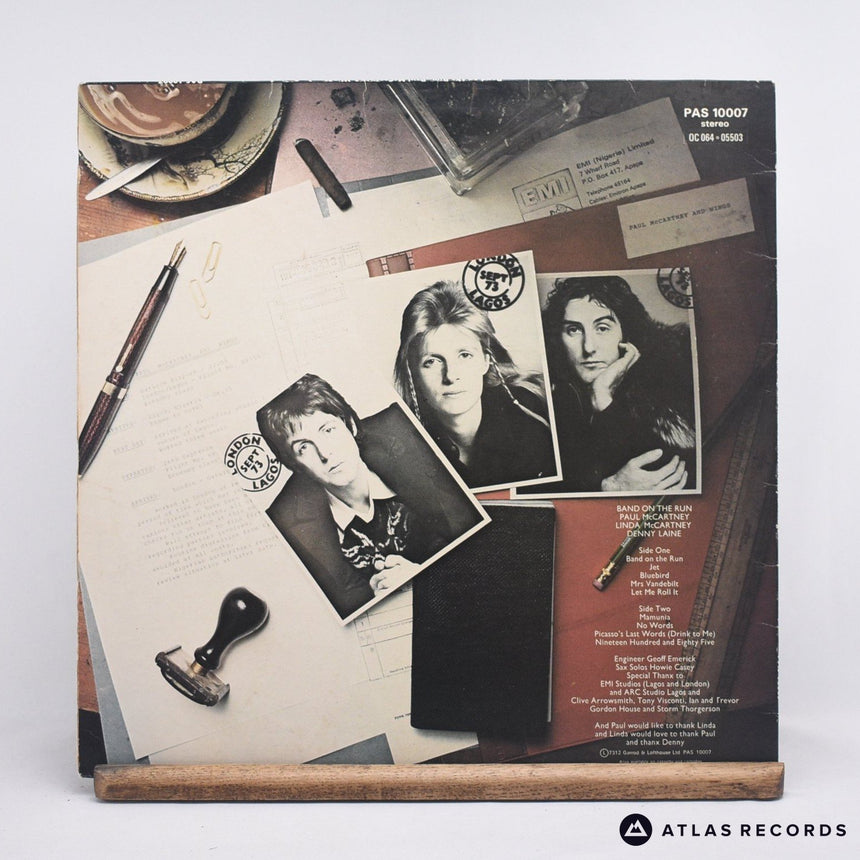 Wings - Band On The Run - -1 -1 LP Vinyl Record - EX/EX