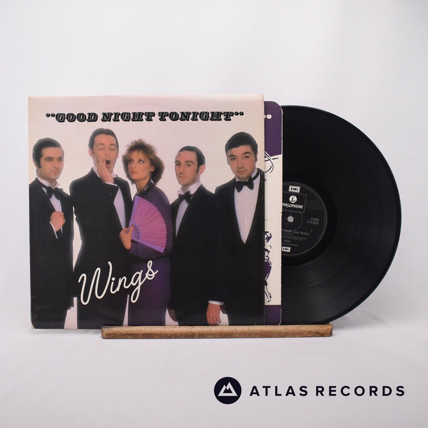 Wings Goodnight Tonight 12" Vinyl Record - Front Cover & Record