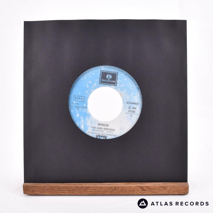 Wings I've Had Enough 7" Vinyl Record - In Sleeve