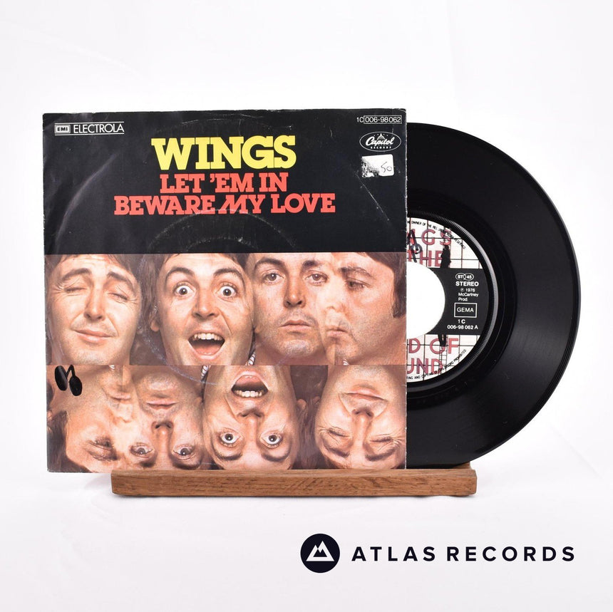 Wings Let 'Em In 7" Vinyl Record - Front Cover & Record
