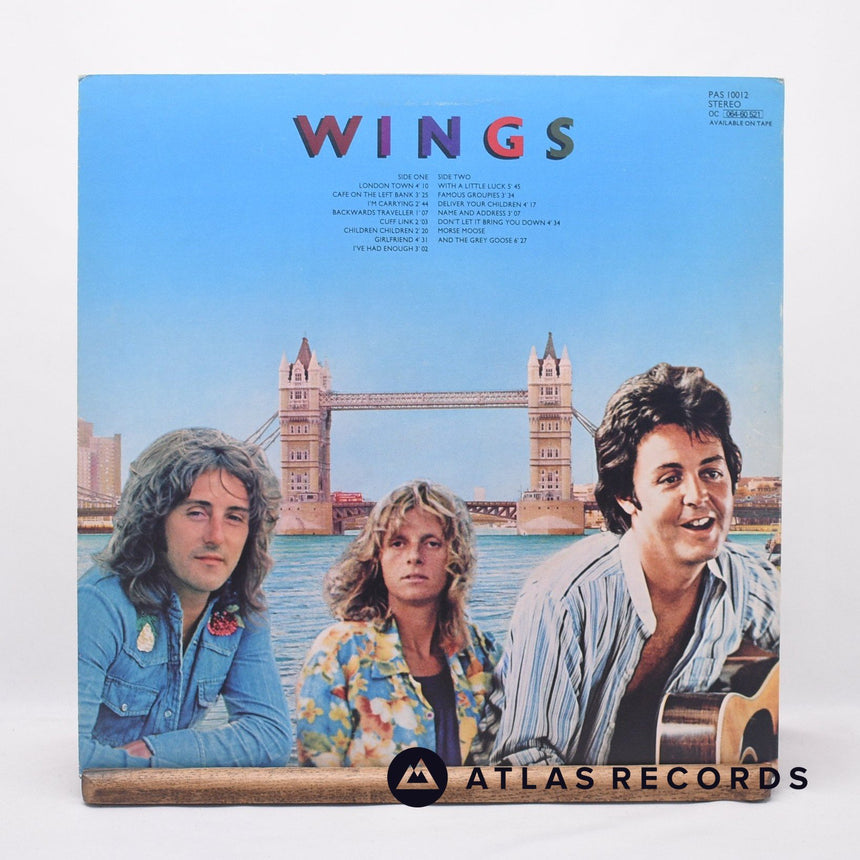 Wings - London Town - Poster LP Vinyl Record - EX/VG+