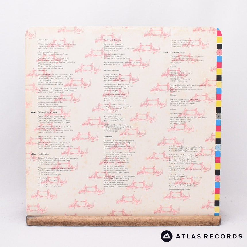 Wings - London Town - Poster LP Vinyl Record - VG+/VG+