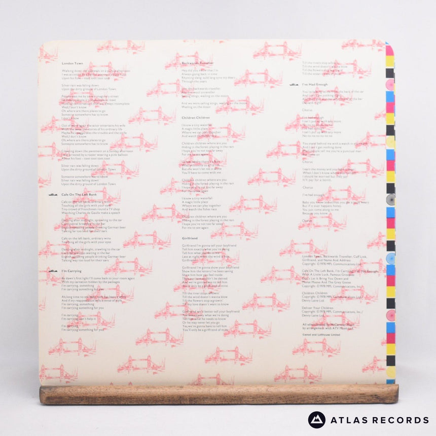 Wings - London Town - Poster LP Vinyl Record - EX/EX