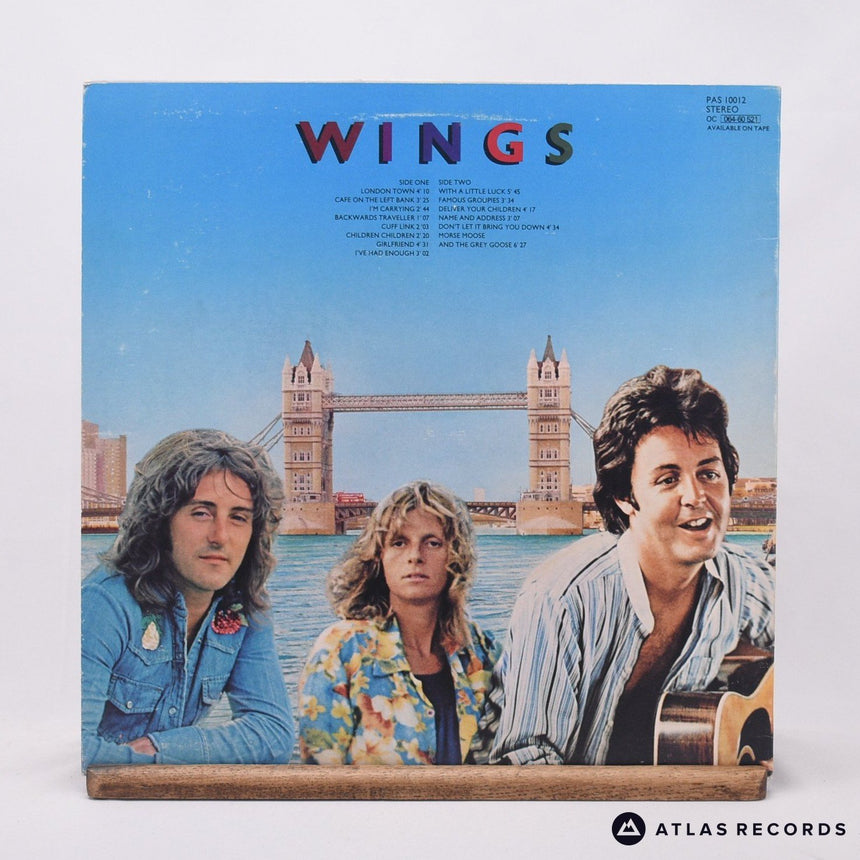 Wings - London Town - Poster -1 -2 LP Vinyl Record - VG+/EX