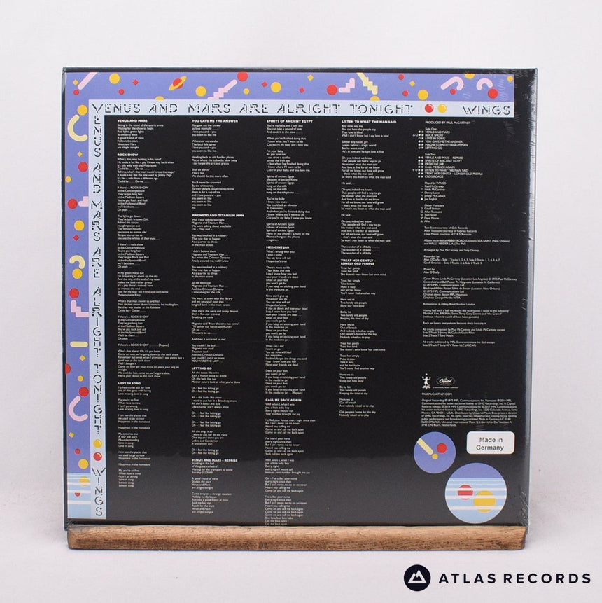 Wings - Venus And Mars - 180G Posters Reissue Remastered LP Vinyl Record - NEW