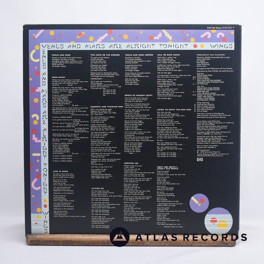 Wings - Venus And Mars - Poster Gatefold -1U -1U PORKY LP Vinyl Record - EX/NM