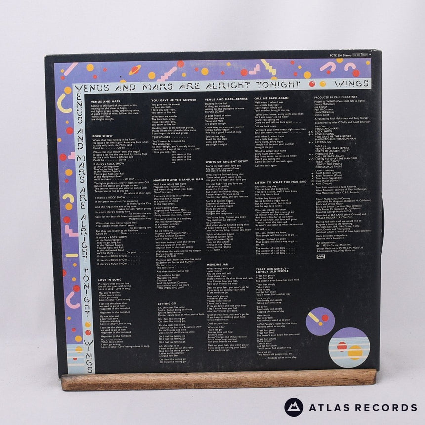 Wings - Venus And Mars - Porky Poster Gatefold LP Vinyl Record - VG+/VG+