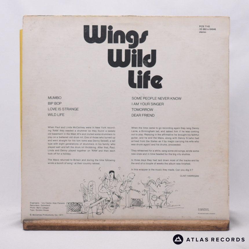 Wings - Wild Life - First Press -1 -11 LP Vinyl Record - VG+/VG+