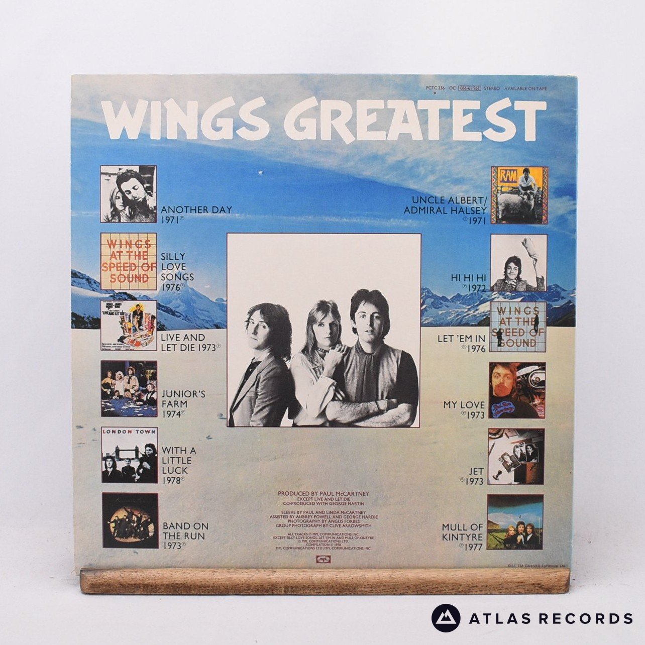 Wings Wings Greatest LP Vinyl Record EX/EX – Atlas Records