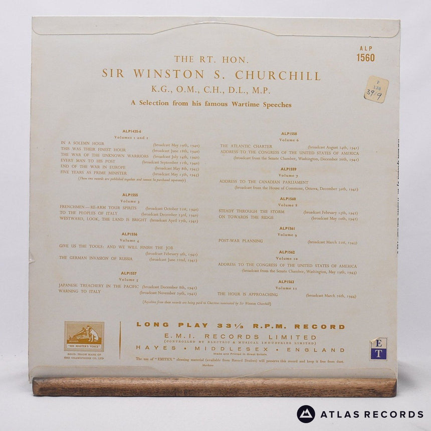 Winston Churchill - Sir Winston Churchill Volume 8 - LP Vinyl Record - VG+/VG+