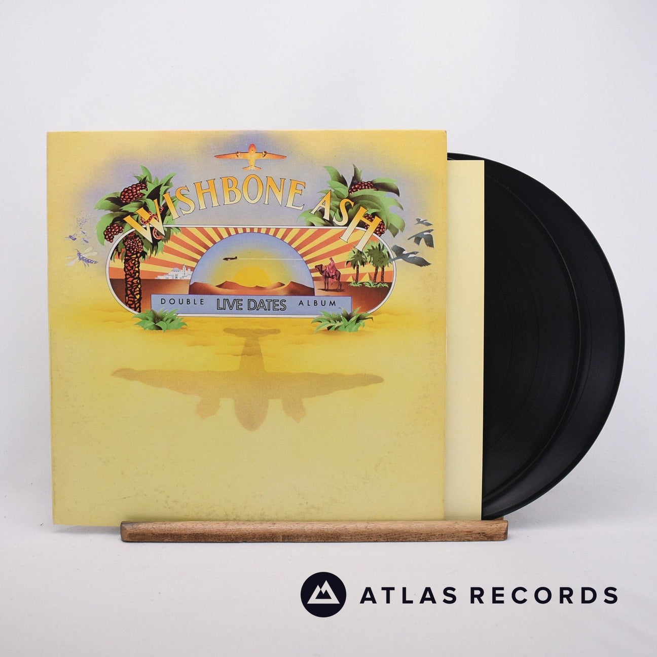Wishbone Ash Live Dates 2 x LP Vinyl Record - Front Cover & Record