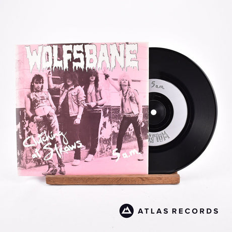 Wolfsbane Clutching At Straws 7" Vinyl Record - Front Cover & Record