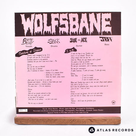 Wolfsbane - Clutching At Straws - 7" Vinyl Record - VG+/EX