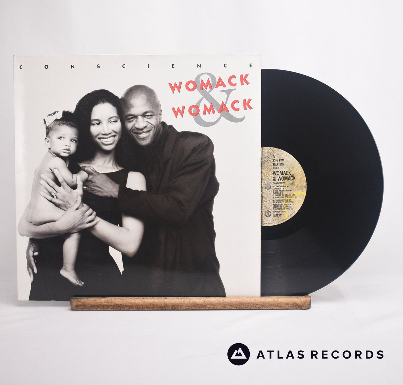 Womack & Womack Conscience LP Vinyl Record - Front Cover & Record