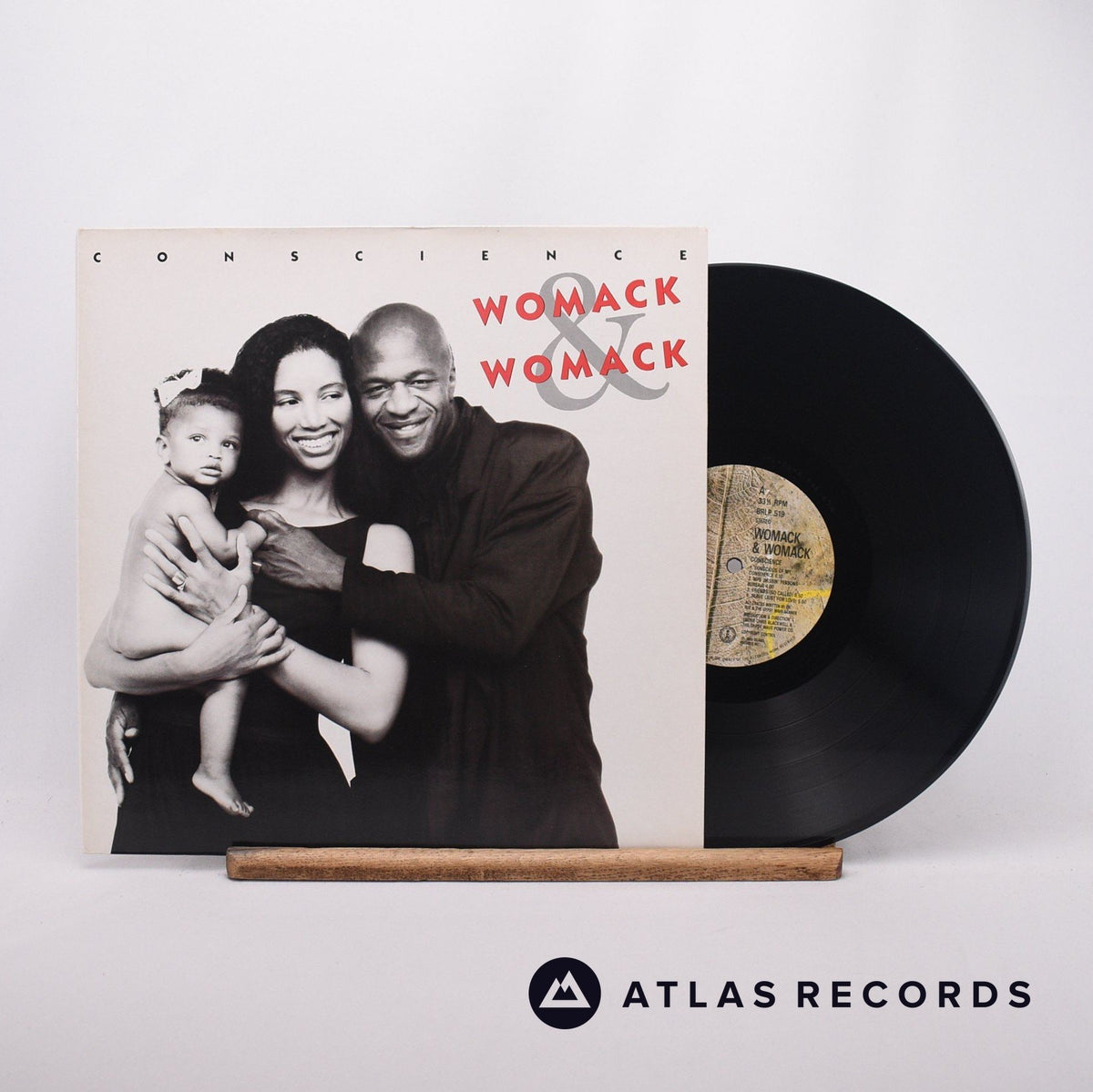 Womack & Womack Conscience LP Vinyl Record - Front Cover & Record