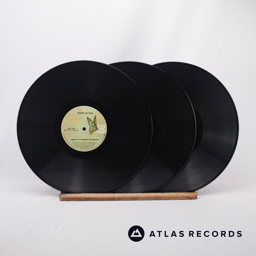 Woody Guthrie - Library Of Congress Recordings - 3 x LP Vinyl Record - VG+/VG+