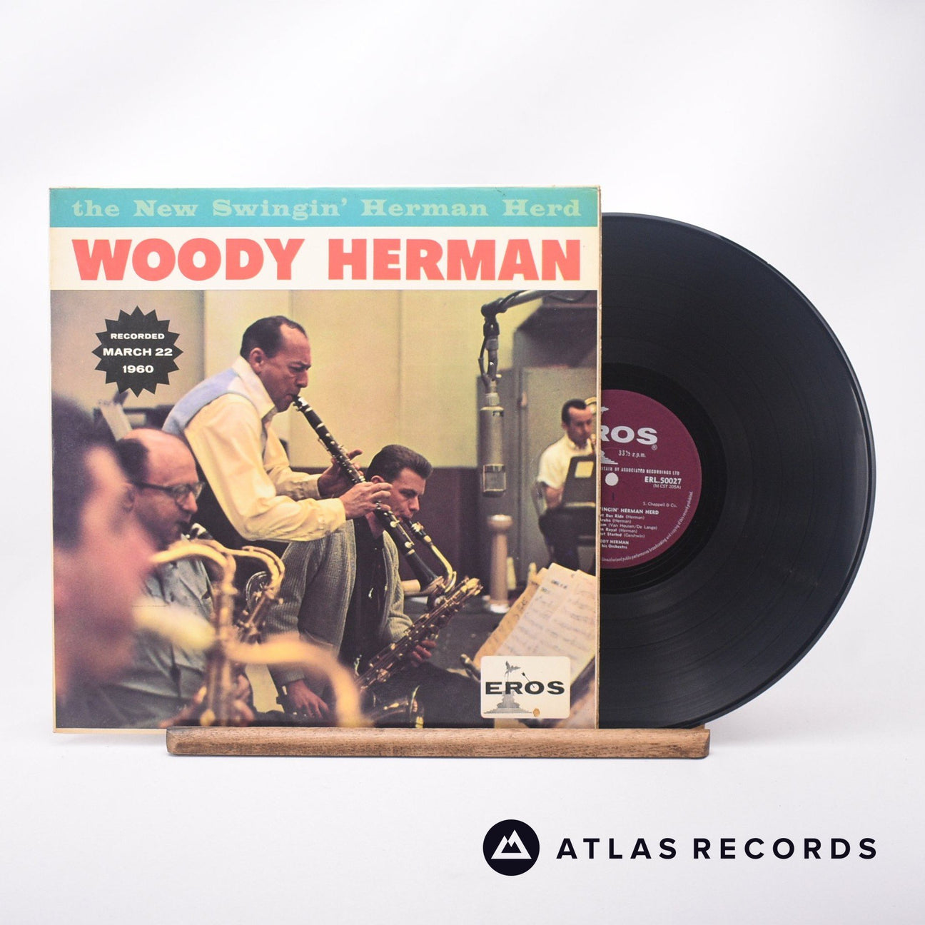 Woody Herman The New Swingin' Herman Herd LP Vinyl Record - Front Cover & Record